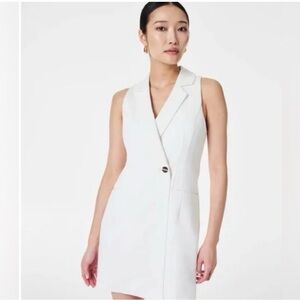 Spanx Pointe Vest Dress Cream XL NwT